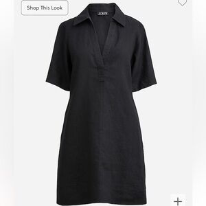 J Crew Bungalow Popover Dress in Linen